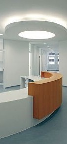 Empfangsbereich der Gemeinschaftspraxis Schwendi